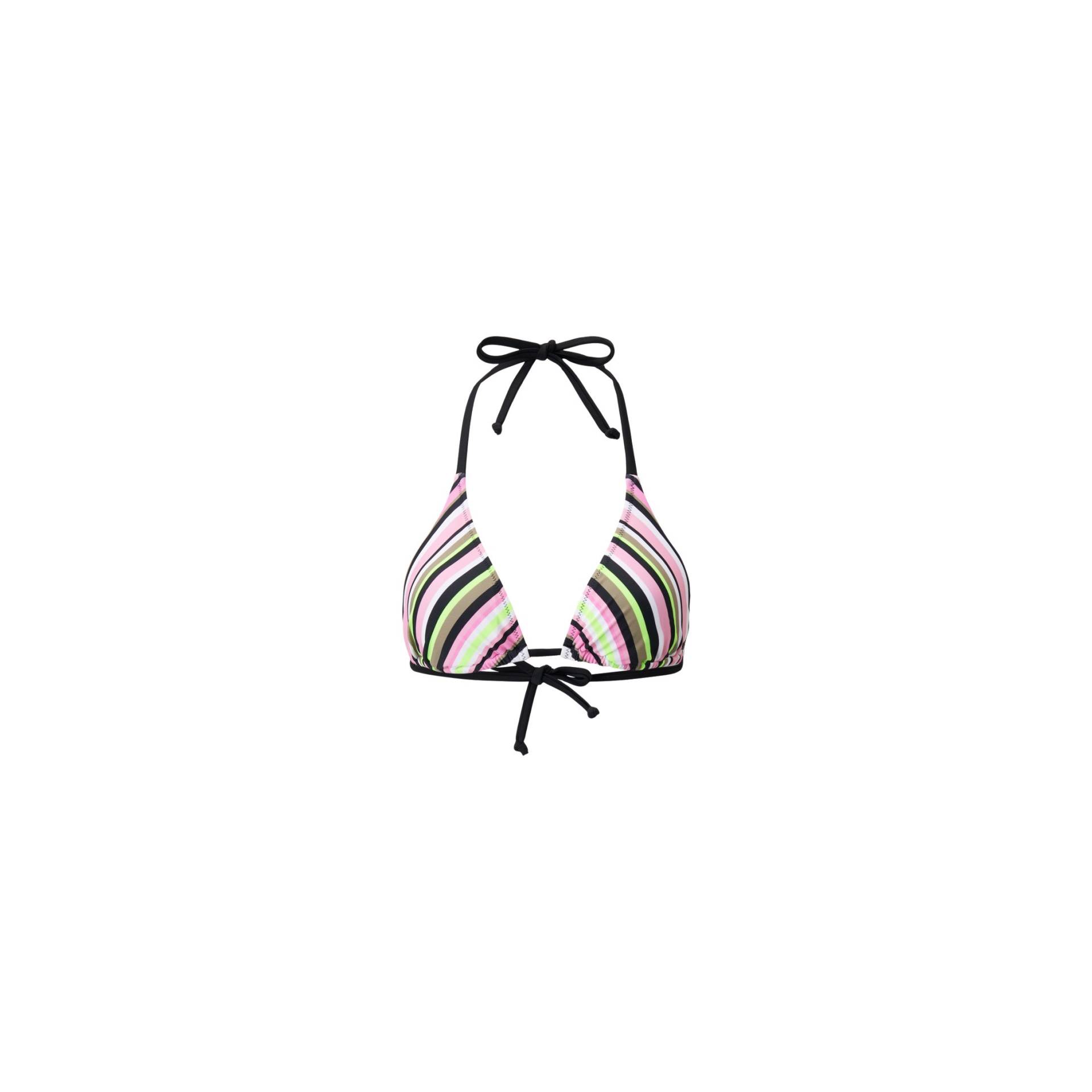 FIRE+ICE Triangel Bikini-Top Gaby für Damen - Rosa/Schwarz/Neongrün - 34 von FIRE+ICE