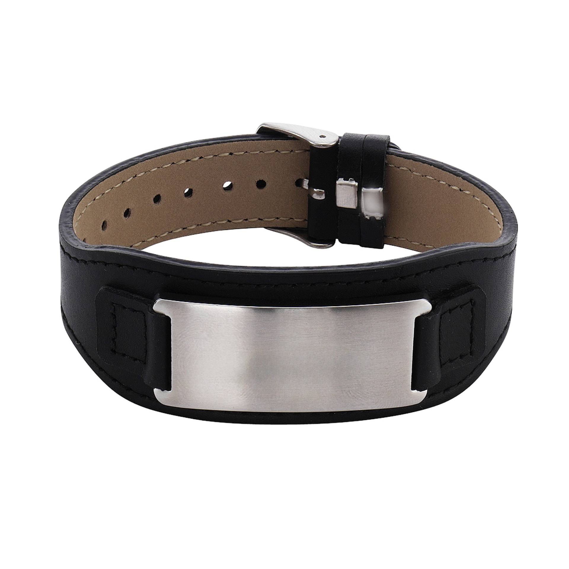 Firetti Armband »Schmuck Geschenk, Lederarmband mit ID-Platte verstellbar« Firetti Armband »Schmuck Geschenk, Lederarmband mit ID-Platte verstellbar« von Firetti
