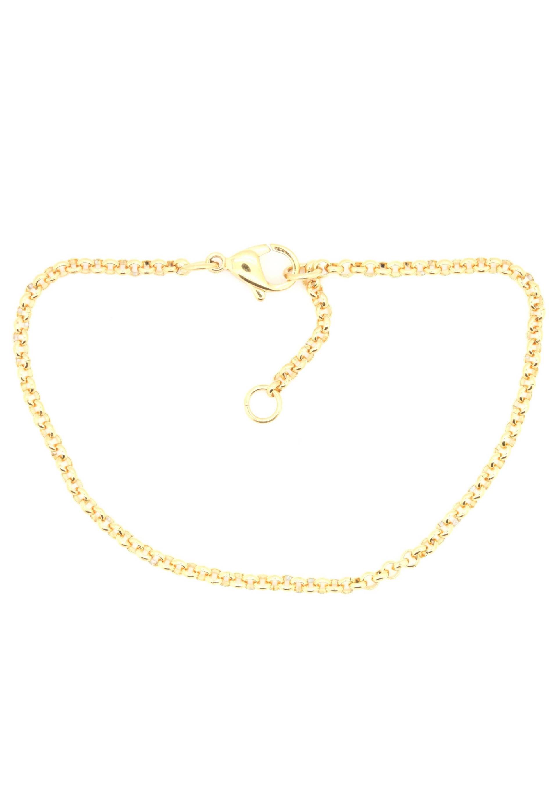 Firetti Edelstahlarmband »Schmuck Geschenk, Erbskettengliederung, 2,4 mm breit, gelbgoldfarben«, Made in Germany Firetti Edelstahlarmband »Schmuck Geschenk, Erbskettengliederung, 2,4 mm breit, gelbgoldfarben«, Made in Germany von Firetti