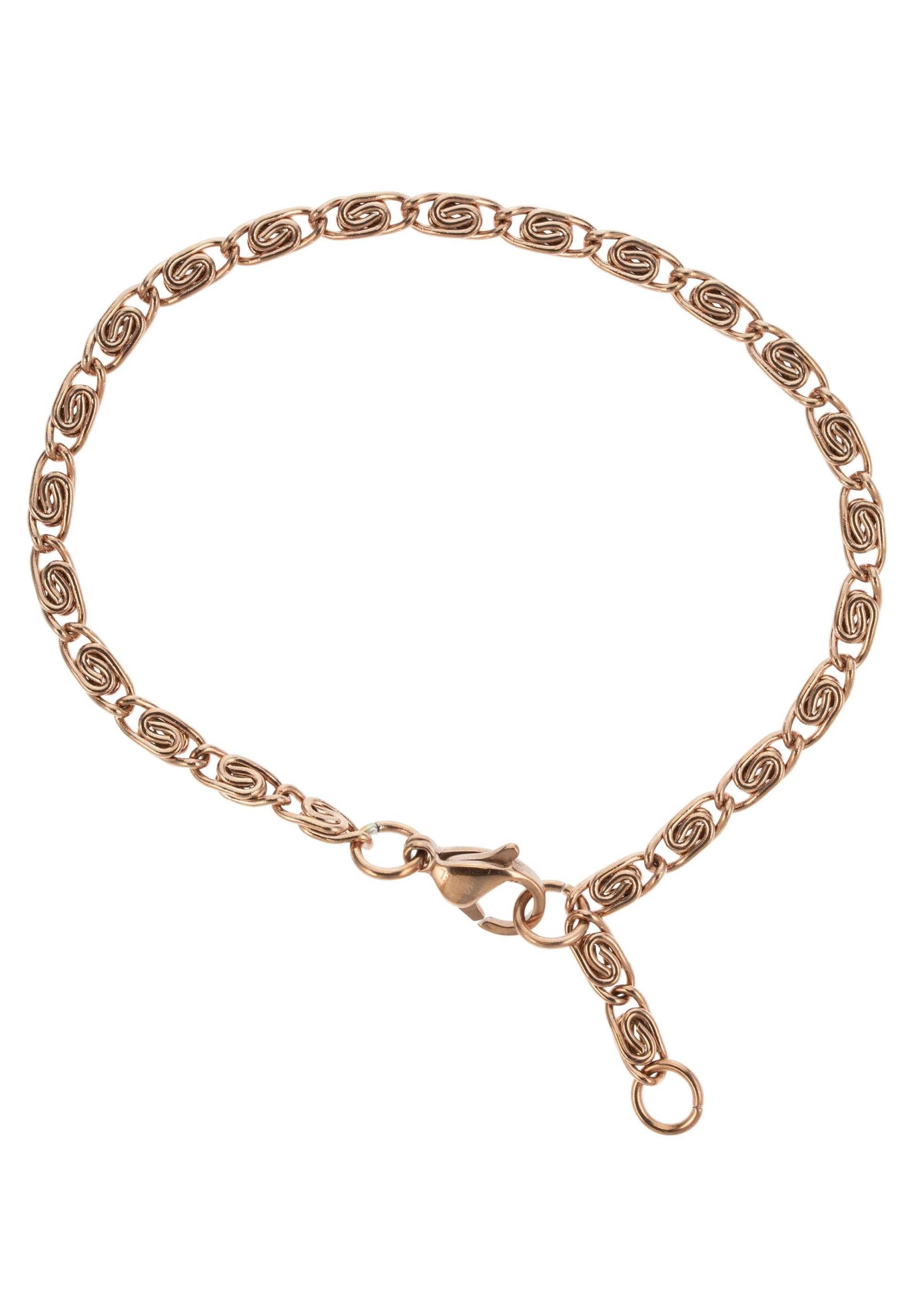 Firetti Edelstahlarmband »Schmuck Geschenk, S-Panzerkette, 3,45 mm breit, roségoldfarben«, Made in Germany Firetti Edelstahlarmband »Schmuck Geschenk, S-Panzerkette, 3,45 mm breit, roségoldfarben«, Made in Germany von Firetti