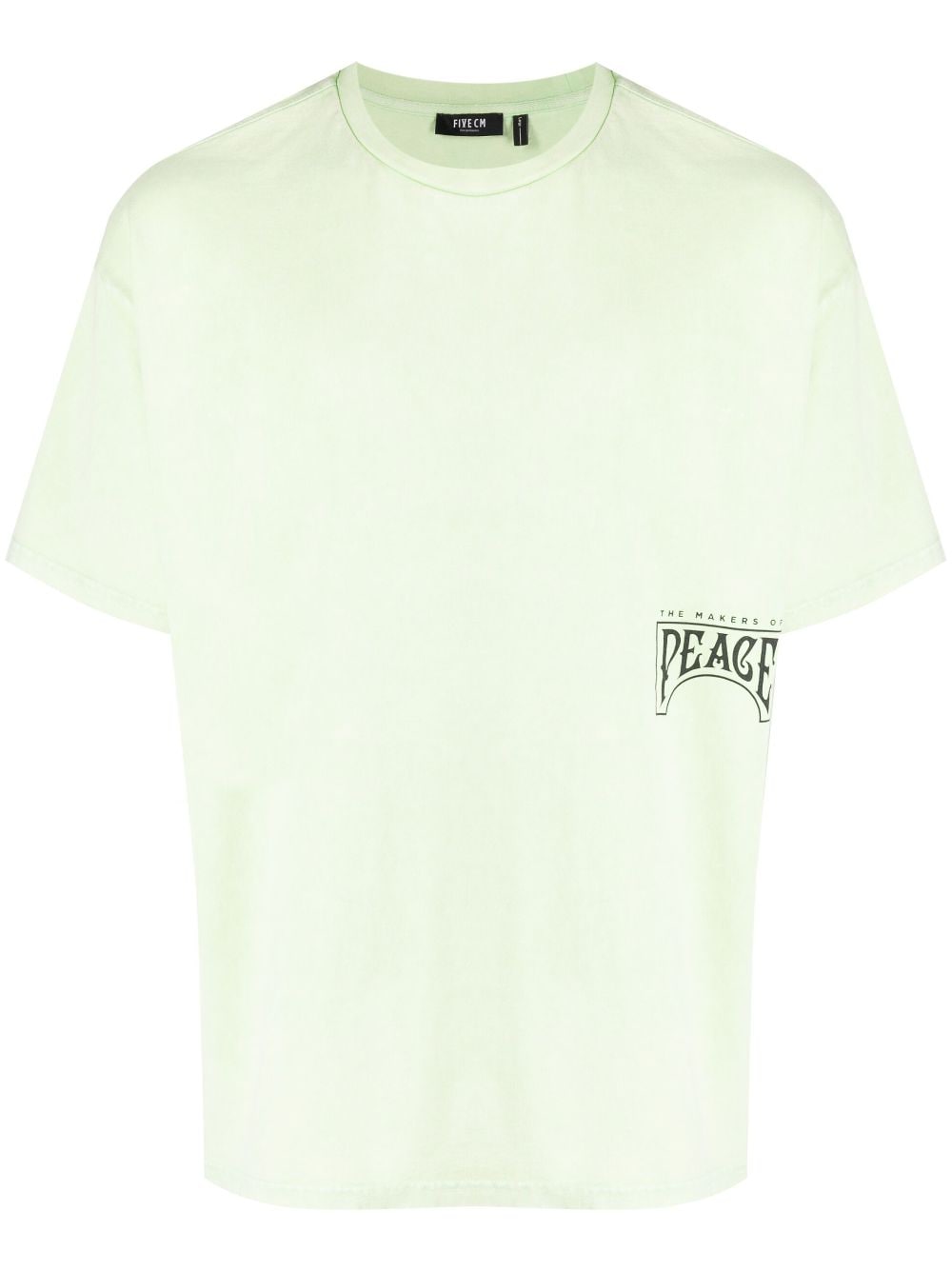 FIVE CM Peace cotton T-shirt - Green von FIVE CM