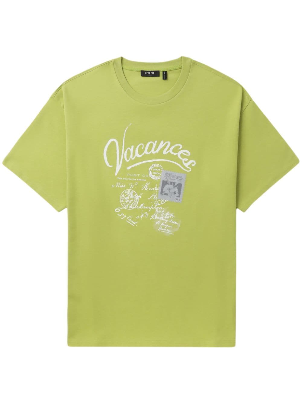 FIVE CM Vacances-print cotton T-shirt - Green von FIVE CM