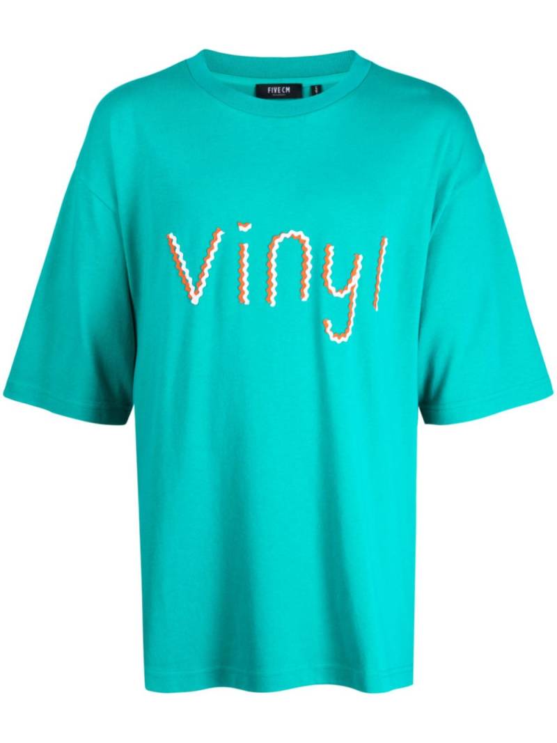 FIVE CM appliqué-detailing cotton T-shirt - Green von FIVE CM