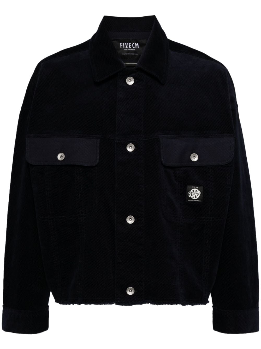 FIVE CM corduroy button-up jacket - Blue von FIVE CM