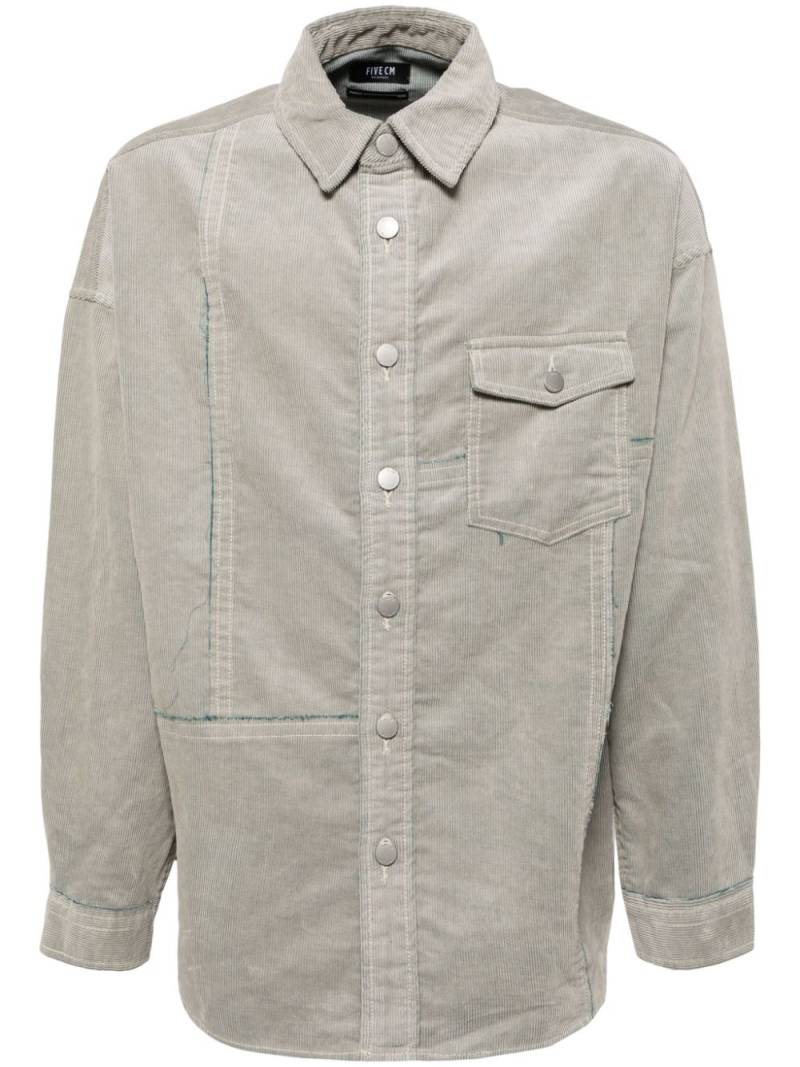 FIVE CM corduroy shirt - Blue von FIVE CM