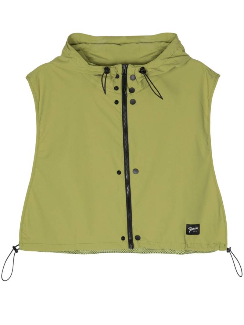 FIVE CM drawstring hooded gilet - Green von FIVE CM