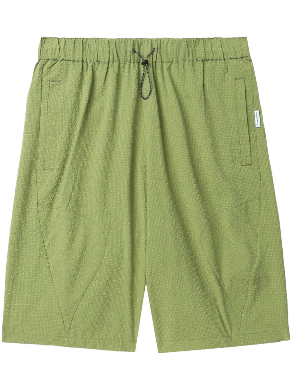 FIVE CM elasticated-waist textured shorts - Green von FIVE CM