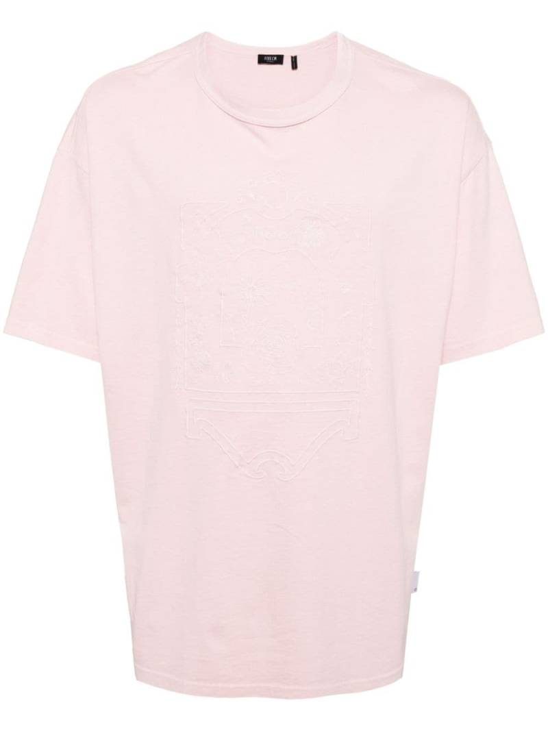 FIVE CM embroidered cotton T-shirt - Pink von FIVE CM