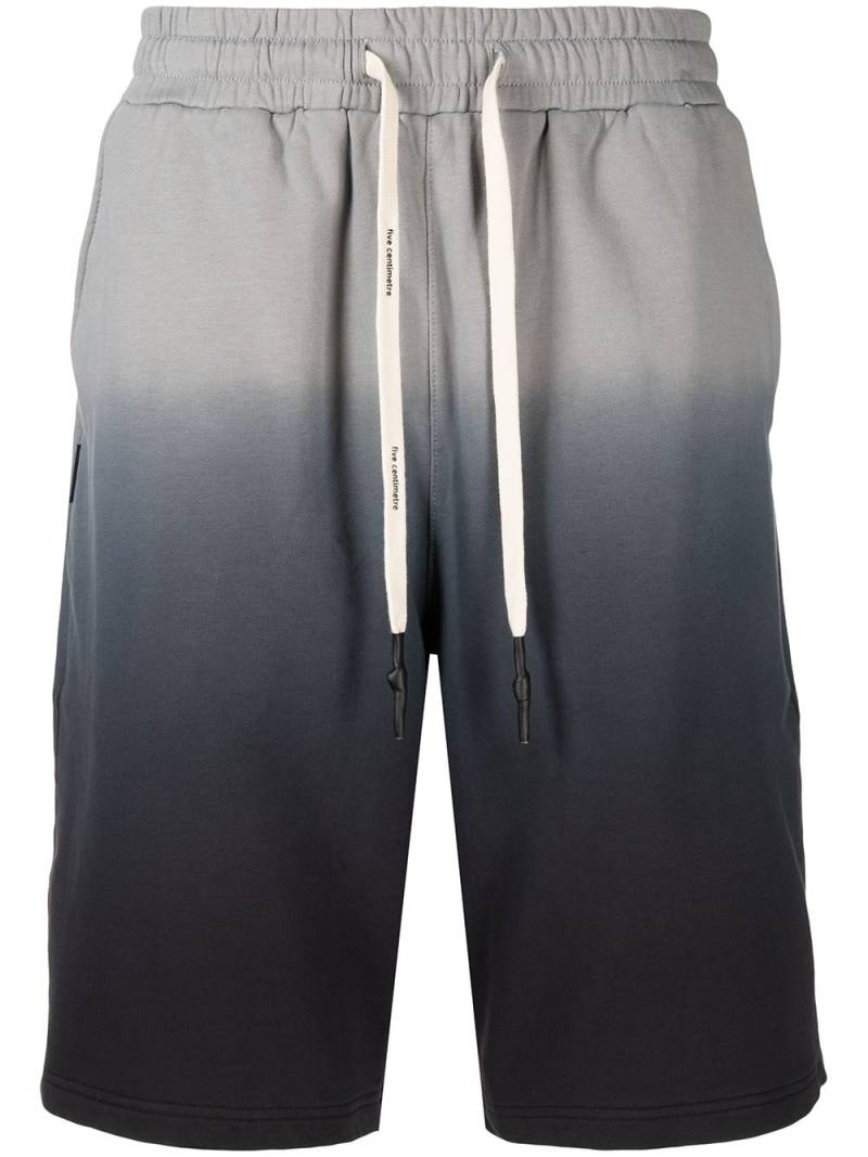 FIVE CM gradient-effect track shorts - Blue von FIVE CM