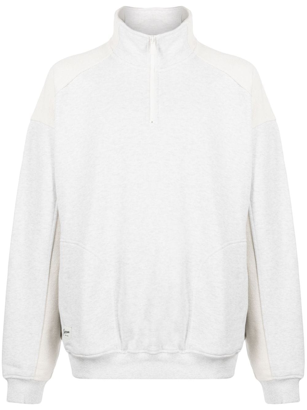 FIVE CM half-zip cotton sweatshirt - Grey von FIVE CM