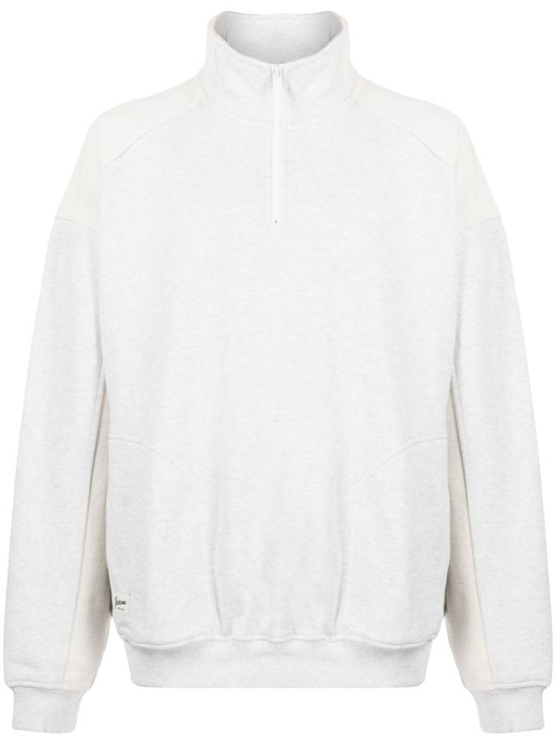 FIVE CM half-zip cotton sweatshirt - Grey von FIVE CM