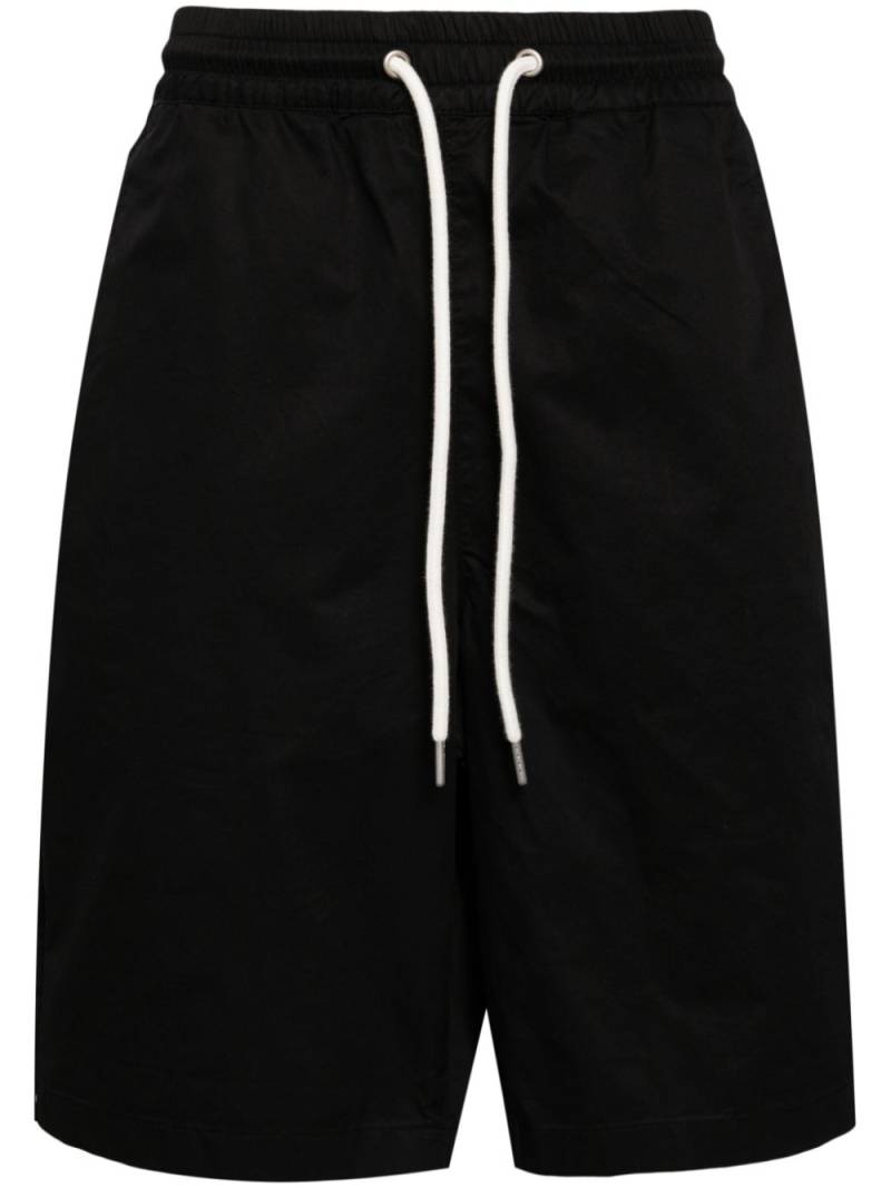 FIVE CM logo-embroidered cotton shorts - Black von FIVE CM