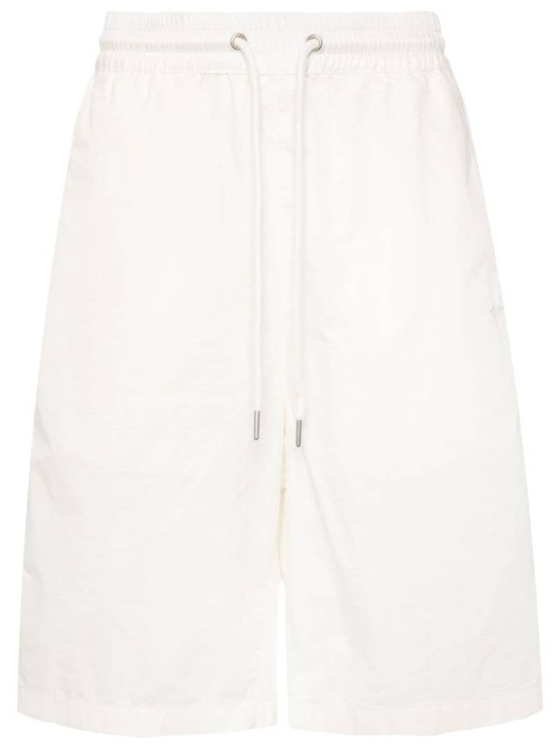 FIVE CM logo-embroidered cotton shorts - Neutrals von FIVE CM