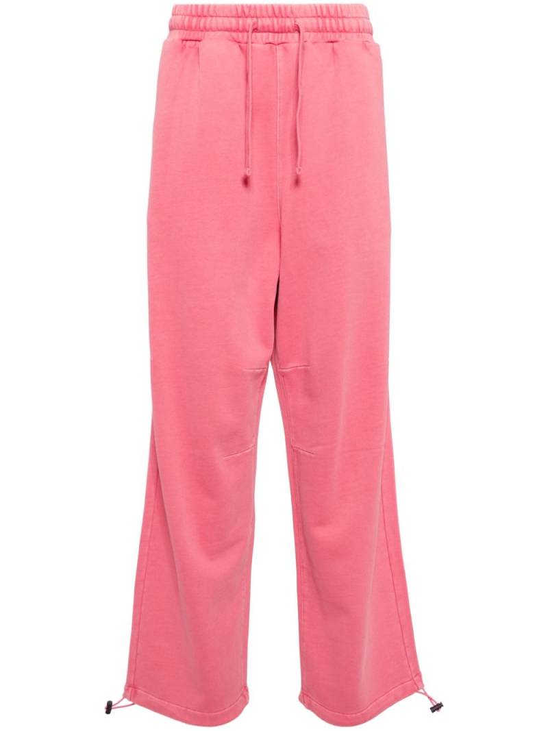 FIVE CM logo-patch cotton track pants - Pink von FIVE CM