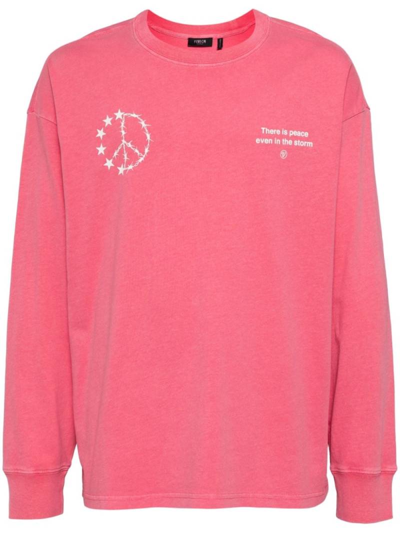 FIVE CM logo-printed T-shirt - Pink von FIVE CM