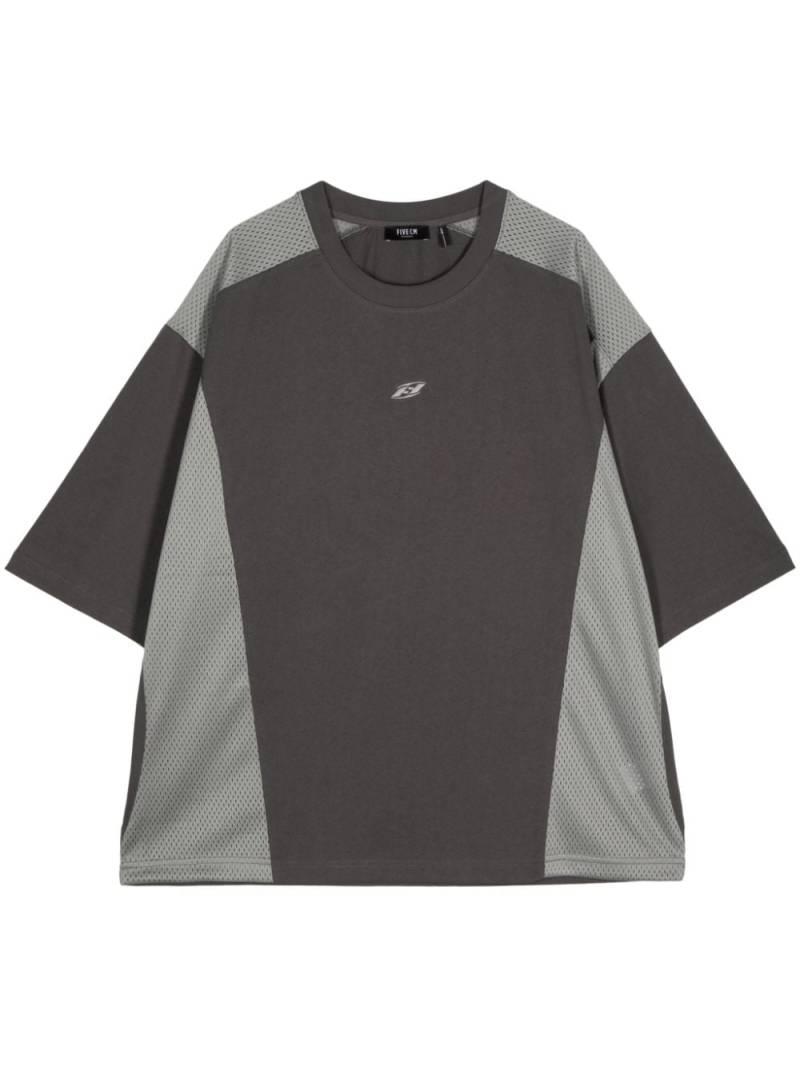 FIVE CM panelled cotton T-shirt - Grey von FIVE CM