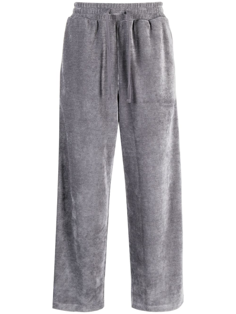 FIVE CM velour straight-leg track pants - Grey von FIVE CM