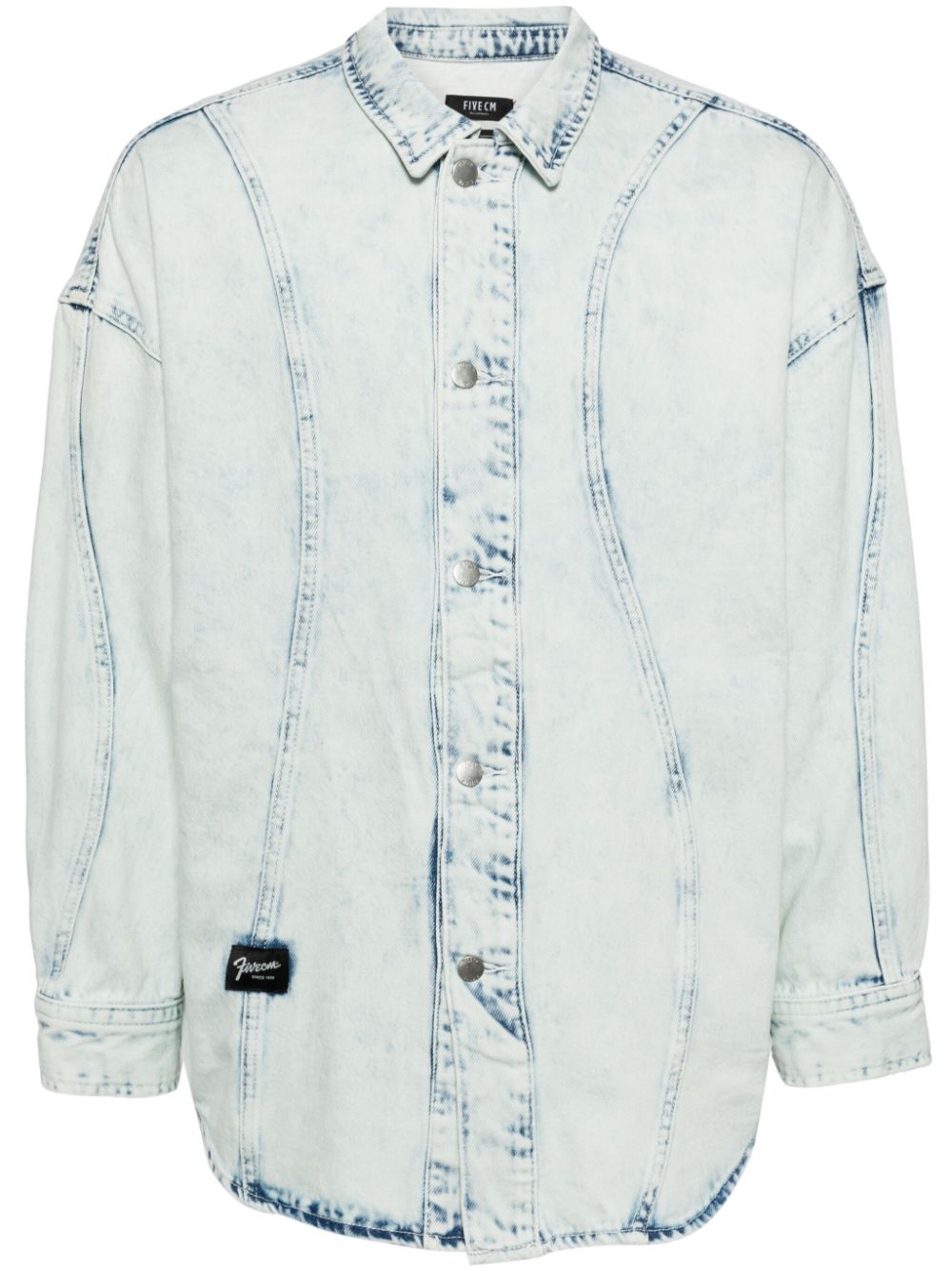 FIVE CM washed denim shirt - Blue von FIVE CM