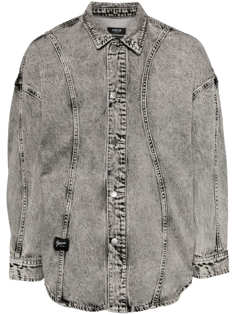 FIVE CM washed denim shirt - Grey von FIVE CM