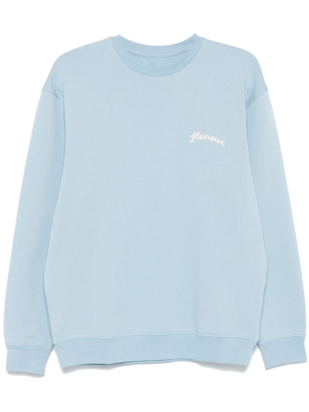 FLÂNEUR logo-embroidered sweatshirt - Blue von FLÂNEUR