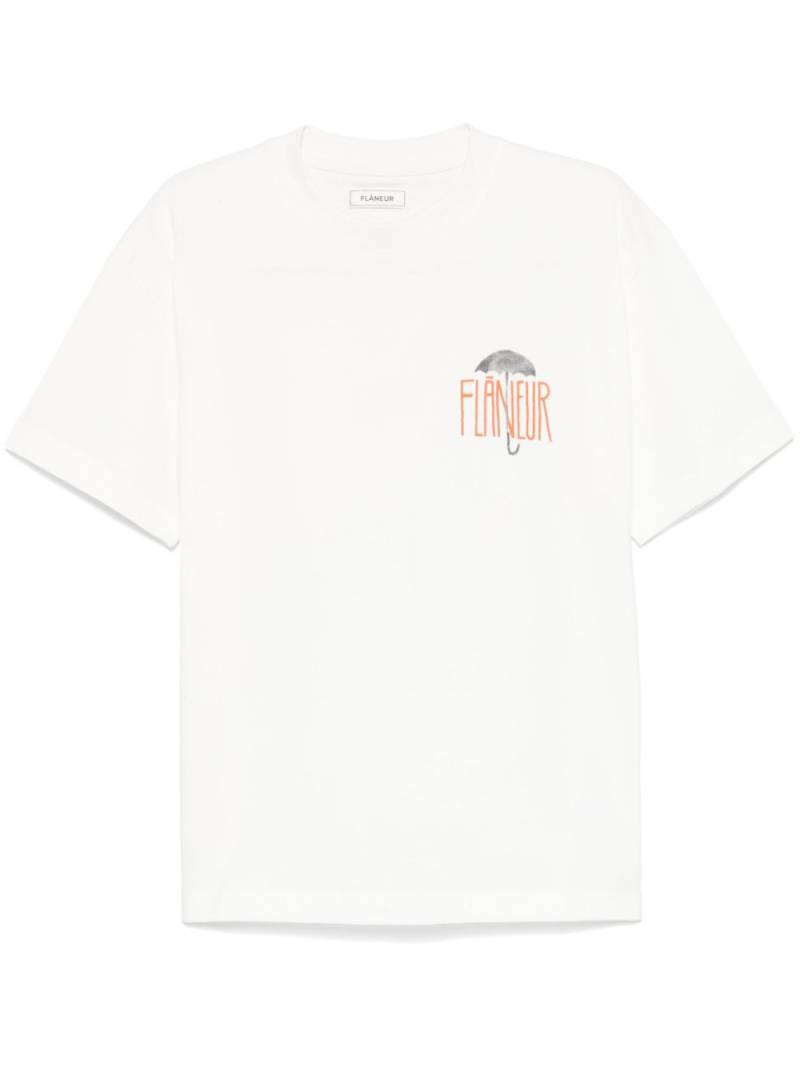 FLÂNEUR logo-print T-shirt - White von FLÂNEUR