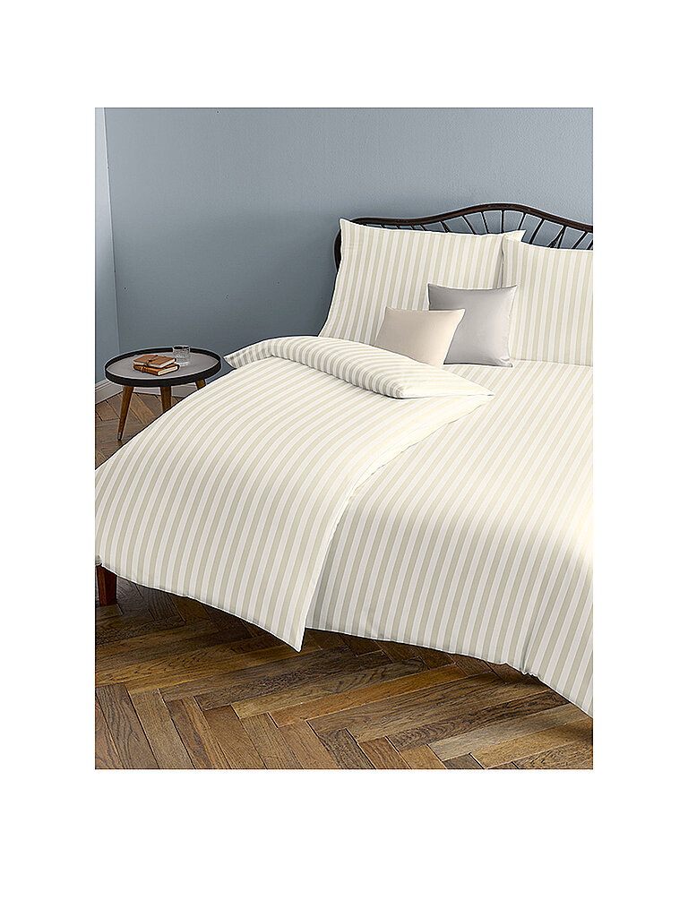 FLEURESSE Damast Bettwäsche Melk 2x 70x90cm / 200x200cm Creme beige FLEURESSE Damast Bettwäsche Melk 2x 70x90cm / 200x200cm Creme beige von FLEURESSE