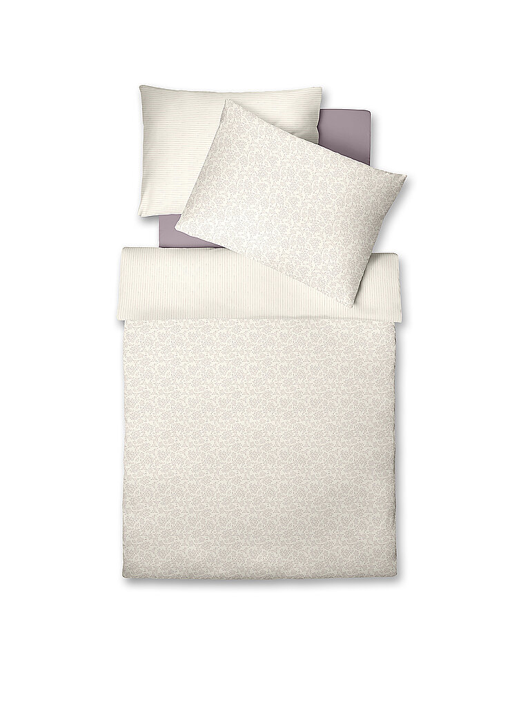 FLEURESSE Leinen Bettwäsche NIZZA 70x90cm / 140x200cm Mauve beige von FLEURESSE