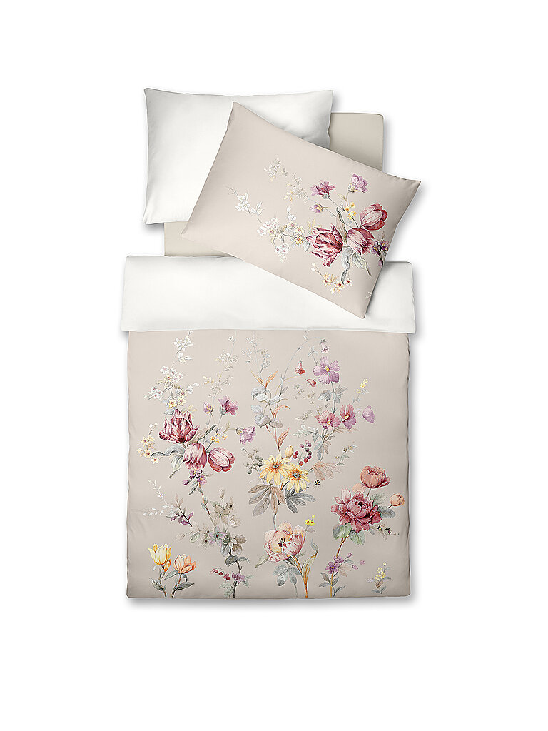 FLEURESSE Satin Bettwäsche 70x90cm/140x200cm BED ART Sandstone beige FLEURESSE Satin Bettwäsche 70x90cm/140x200cm BED ART Sandstone beige von FLEURESSE