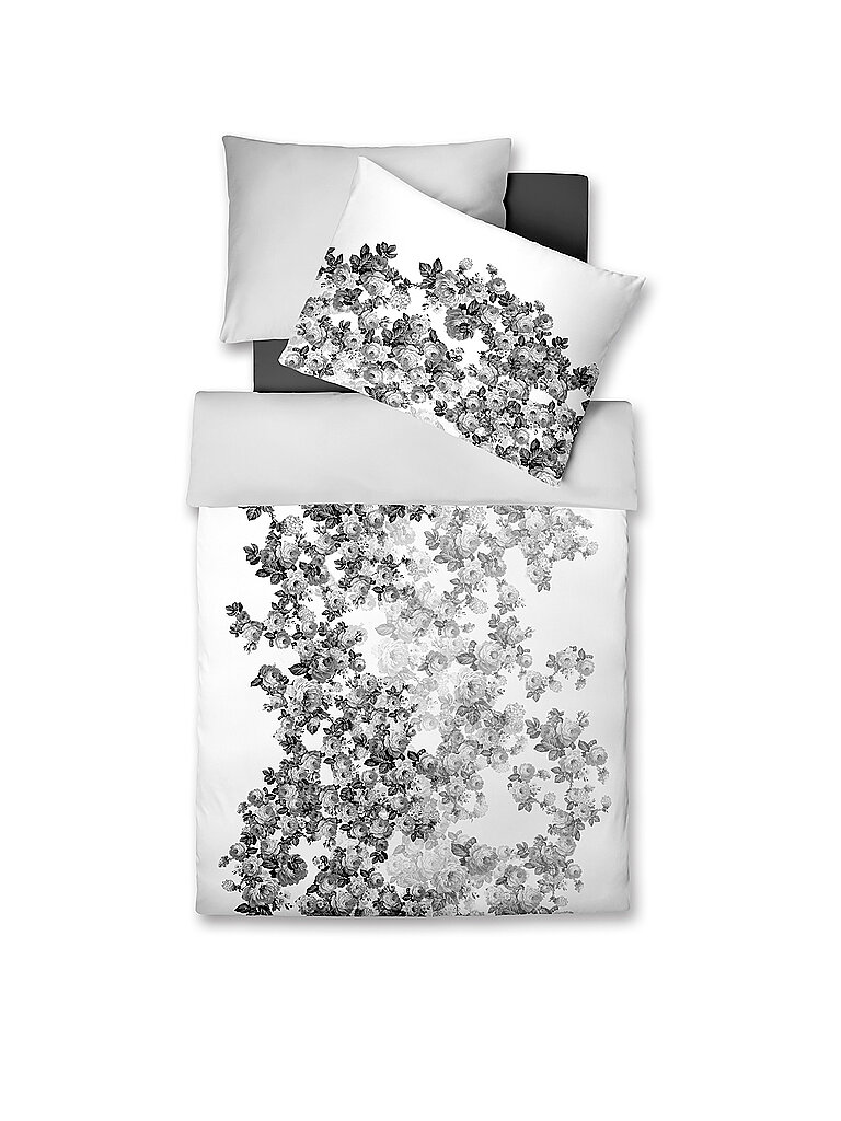 FLEURESSE Satin Bettwäsche BED ART 70x90cm/140x200cm Silver silber FLEURESSE Satin Bettwäsche BED ART 70x90cm/140x200cm Silver silber von FLEURESSE