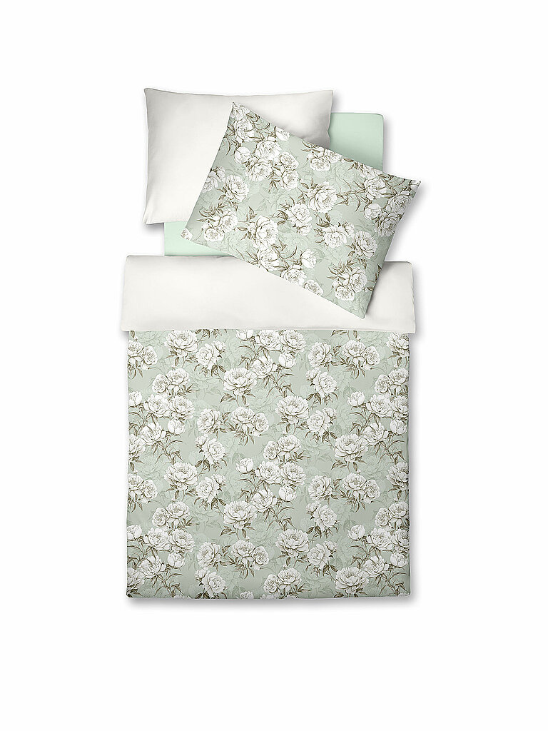FLEURESSE Satin Bettwäsche BED ART 70x90cm/140x220cm Honeydew hellgrün FLEURESSE Satin Bettwäsche BED ART 70x90cm/140x220cm Honeydew hellgrün von FLEURESSE