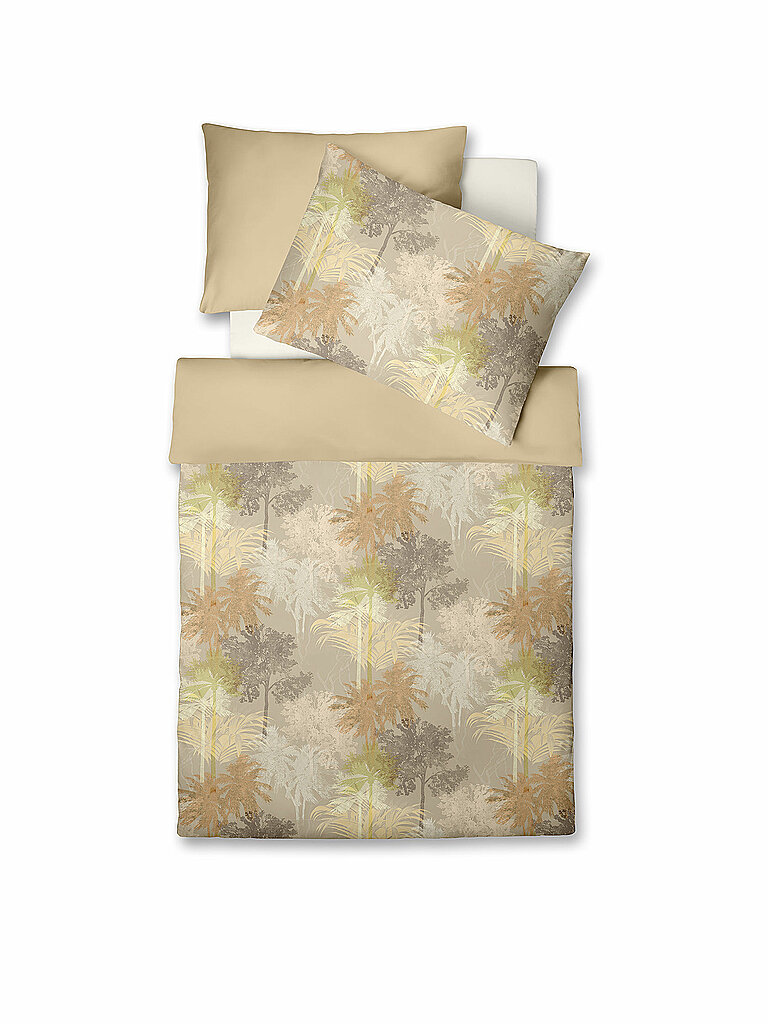 FLEURESSE Satin Bettwäsche MIAMI 70x90cm/140x220cm Vanilla gelb von FLEURESSE