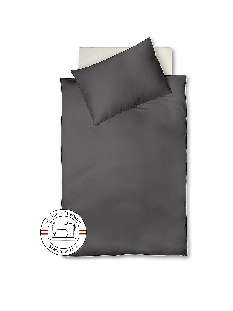 FLEURESSE Satin Bettwäsche Royal Uni 140x220cm Anthrazit grau FLEURESSE Satin Bettwäsche Royal Uni 140x220cm Anthrazit grau von FLEURESSE