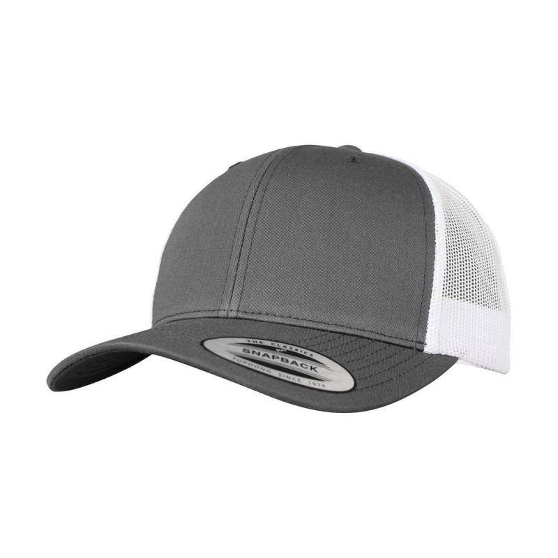 FLEXFIT - Retro Trucker Cap, für Damen, Grau, One Size von FLEXFIT