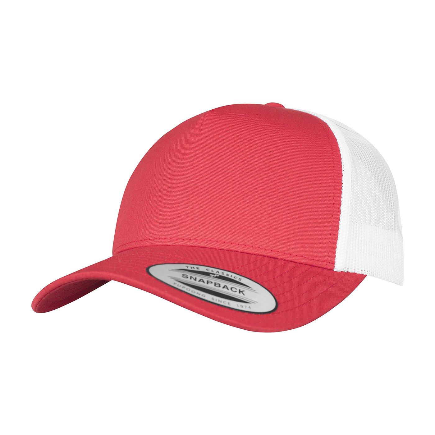 FLEXFIT - Trucker Cap 5 Segmente, für Damen, Rot Bunt, One Size von FLEXFIT