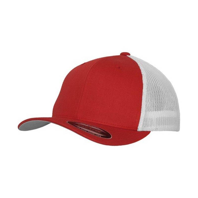 Trucker Cap Damen Rot Bunt ONE SIZE von FLEXFIT