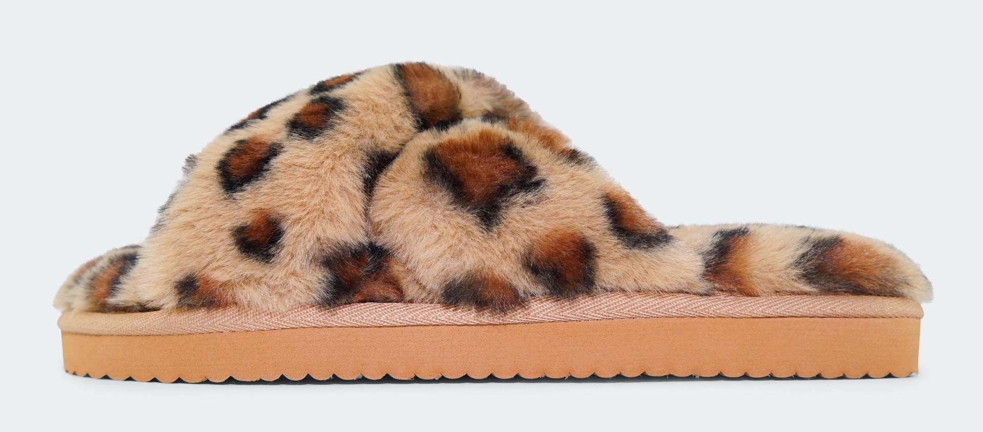 Flip Flop Pantoffel »cross*fur leo 2«, im trendigen Leo-Look von FLIP FLOP