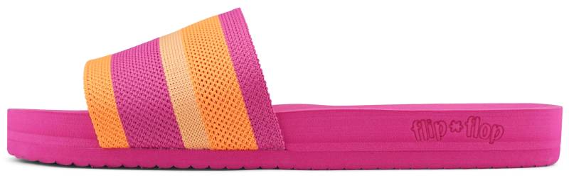 Flip Flop Pantolette »pool*knit multi«, Sommerschuh, Schlappen, Poolsildes mit modischem Streifenmuster von FLIP FLOP