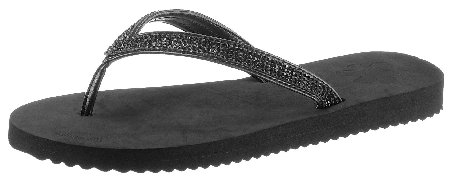 Flip Flop Zehentrenner »flip*«, Sommerschuh, Schlappen, Poolsildes mit funkelnden Riemchen von FLIP FLOP