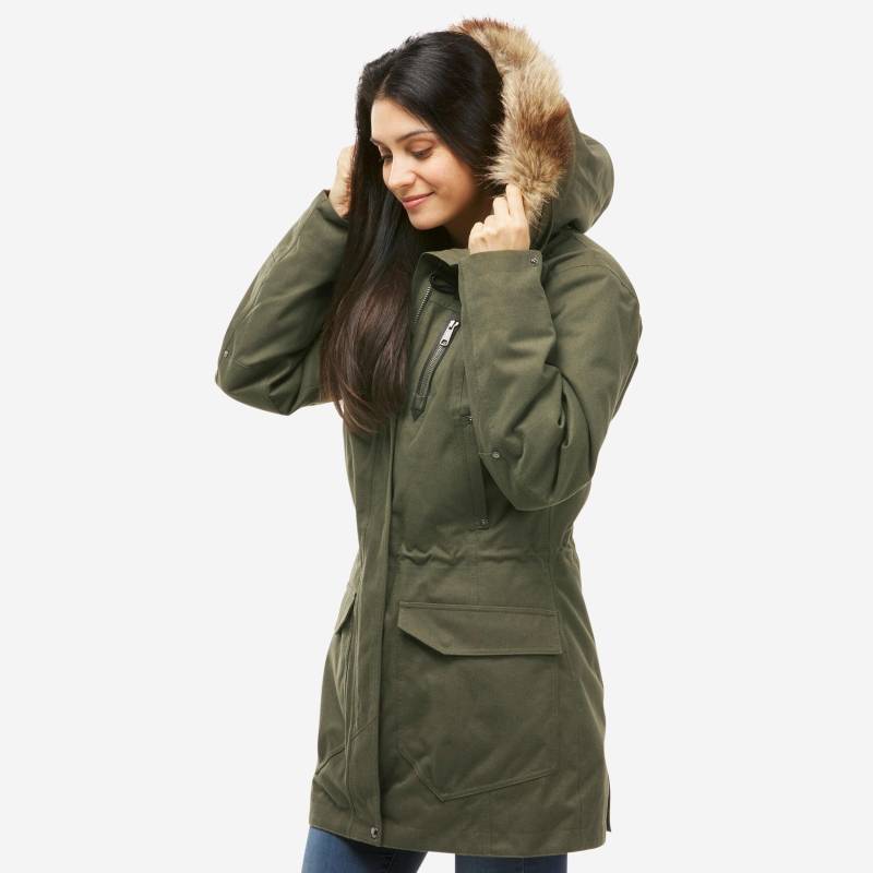 3-in-1-jacke - Travel 700 3in1 Damen Ocker M von FORCLAZ