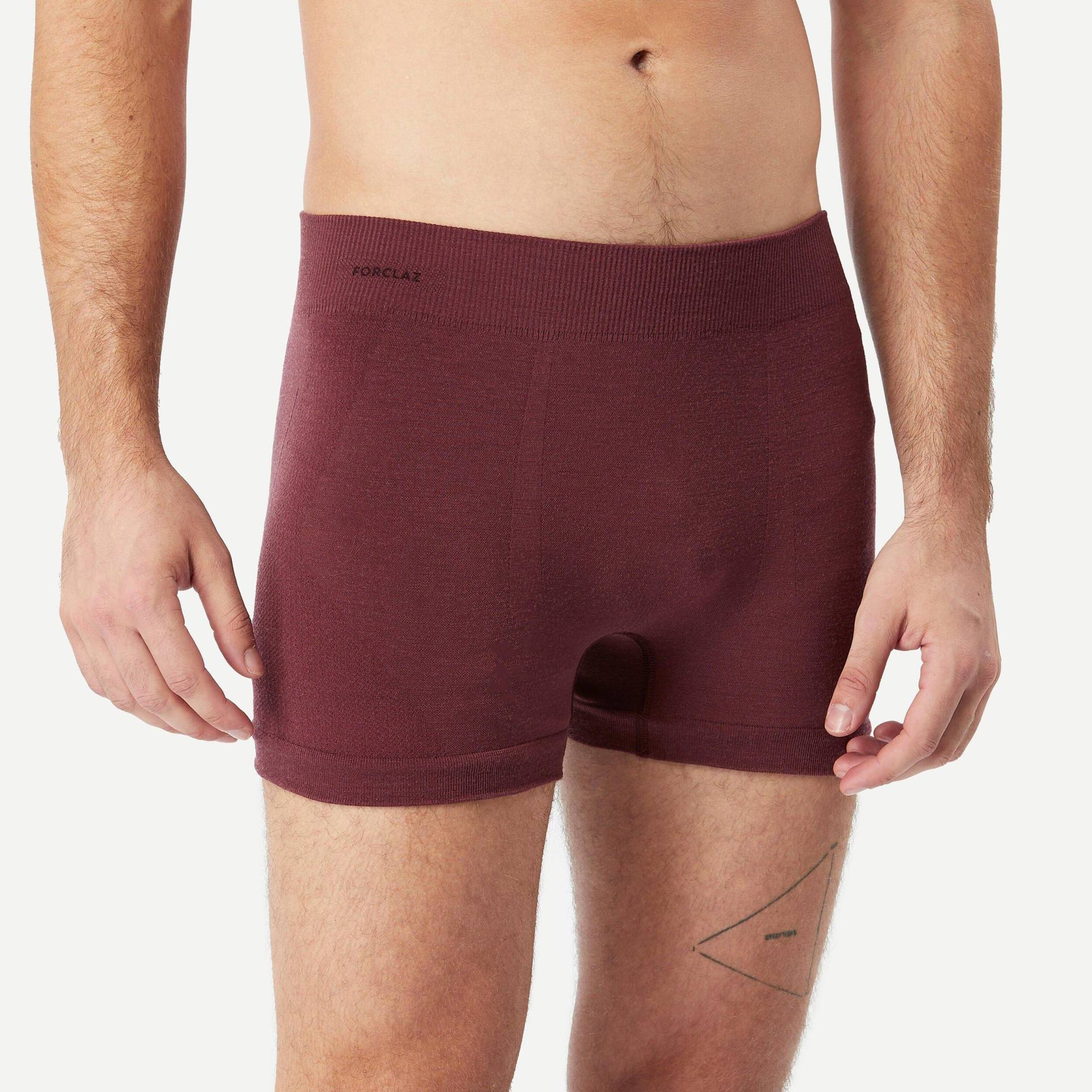 FORCLAZ - Boxershorts MT900, für Herren, Erdbraun, Größe M von FORCLAZ