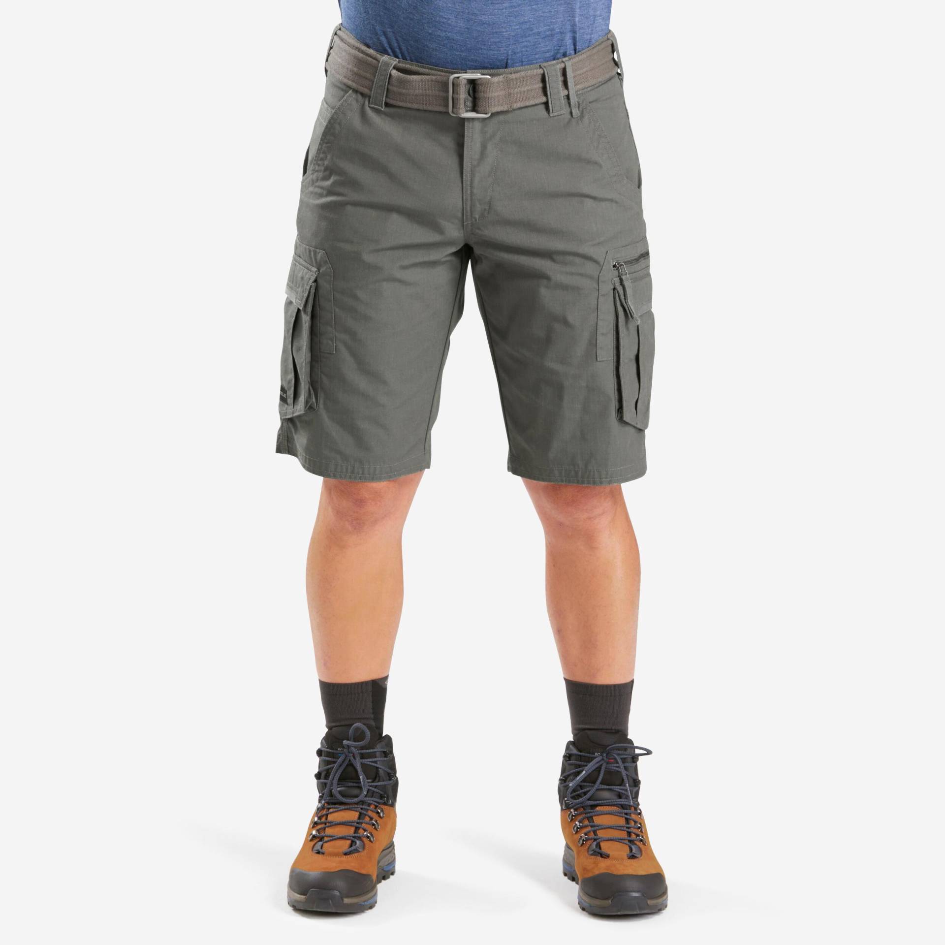 Shorts - Travel 100 Herren Khaki 40 von FORCLAZ