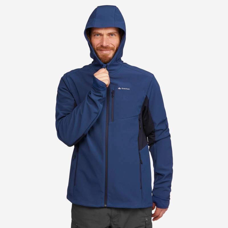 Softshell-jacke - Mt500 Herren Blau Bedruckt S von FORCLAZ