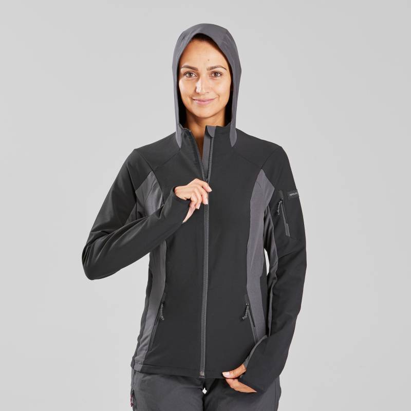 Windjacke - Trek 900 Damen Gewittergrau XS von FORCLAZ