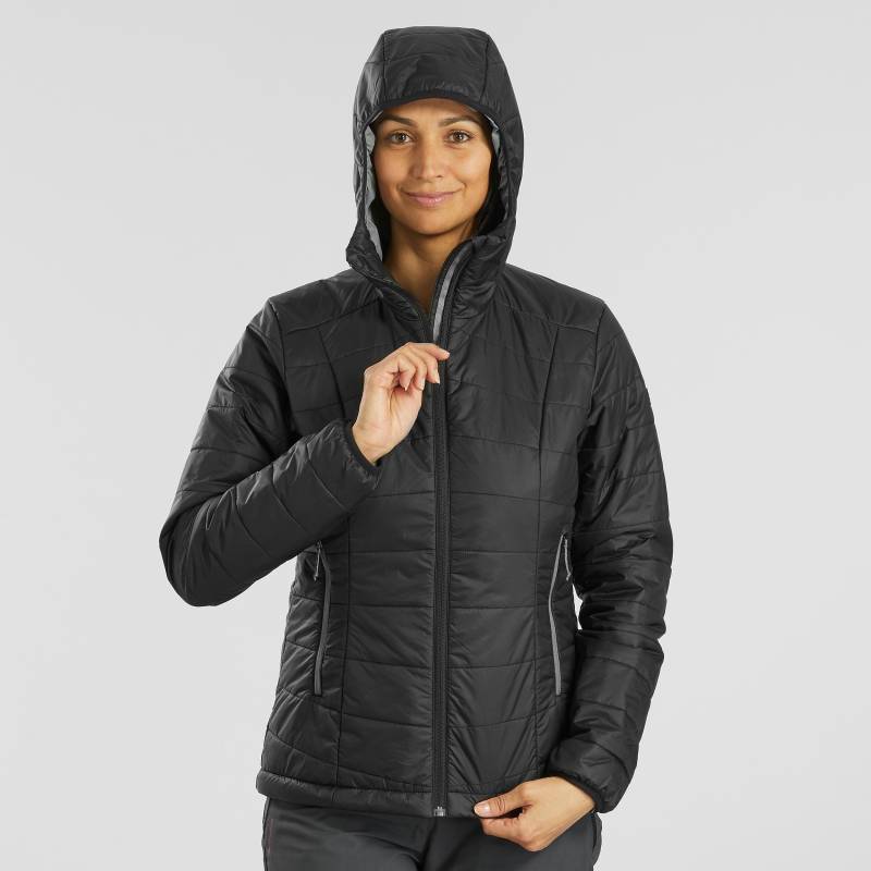 Wattierte Jacke - Mt100 Synth Damen Schwarz Leicht M von FORCLAZ