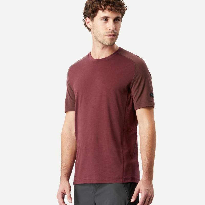 Kurzarmshirt - Mt500 Herren Bordeaux L von FORCLAZ