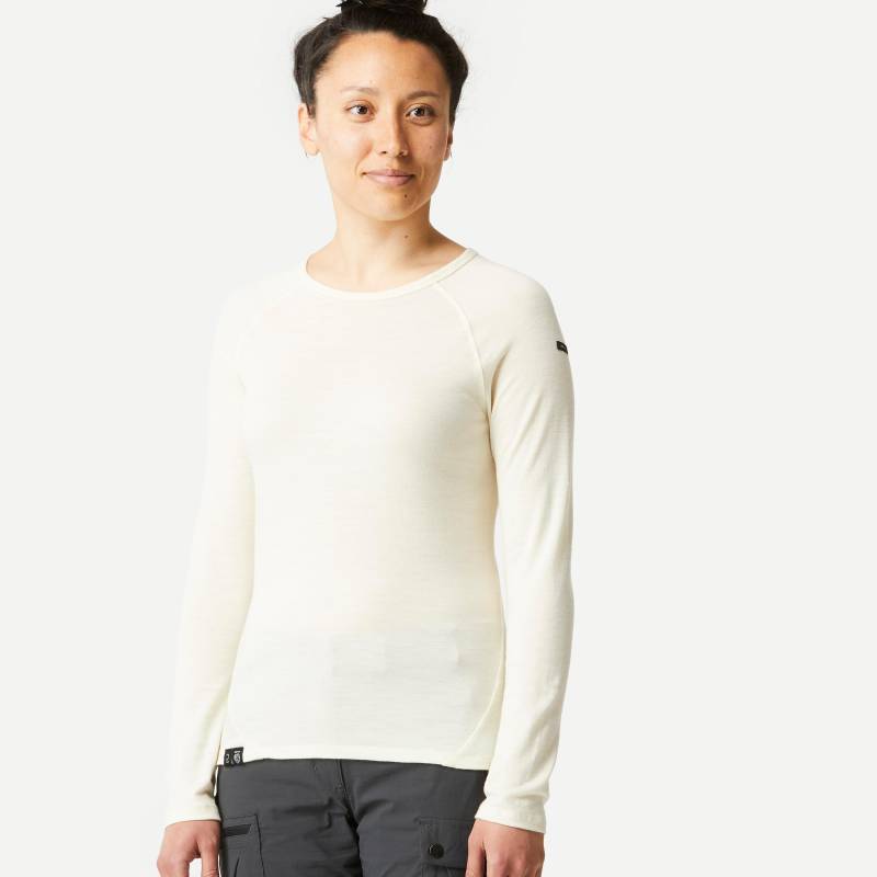 Langarmshirt - Mt500 Damen Weiss  XS von FORCLAZ