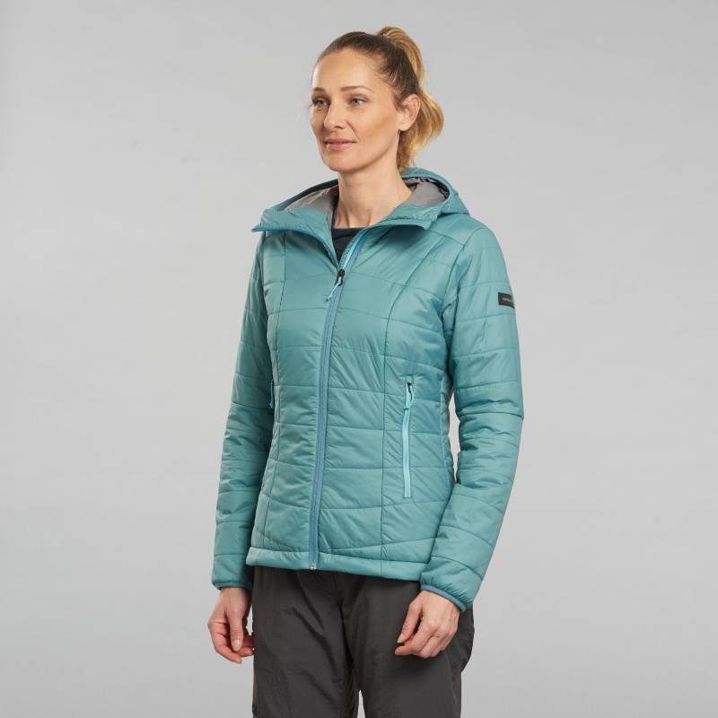 FORCLAZ - Wattierte Jacke MT100 SYNTH, für Damen, Schiefergrau, Größe S von FORCLAZ