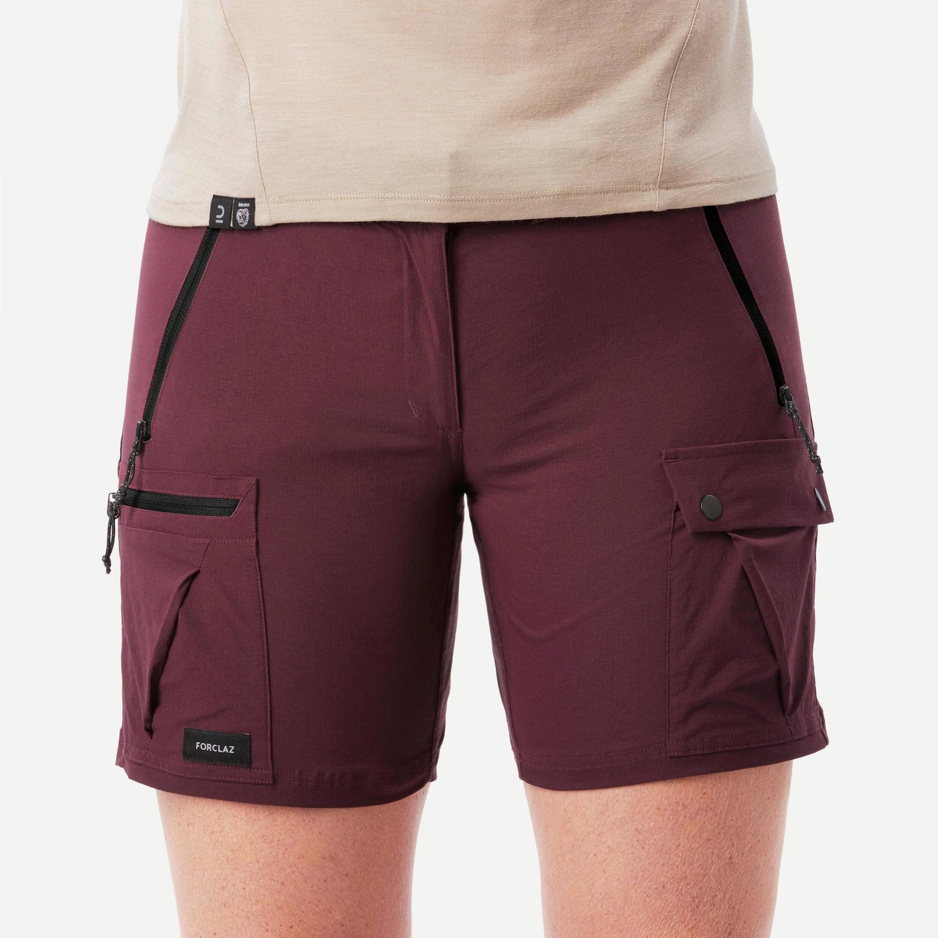 Shorts - Mt500 Damen Space Black 36 von FORCLAZ