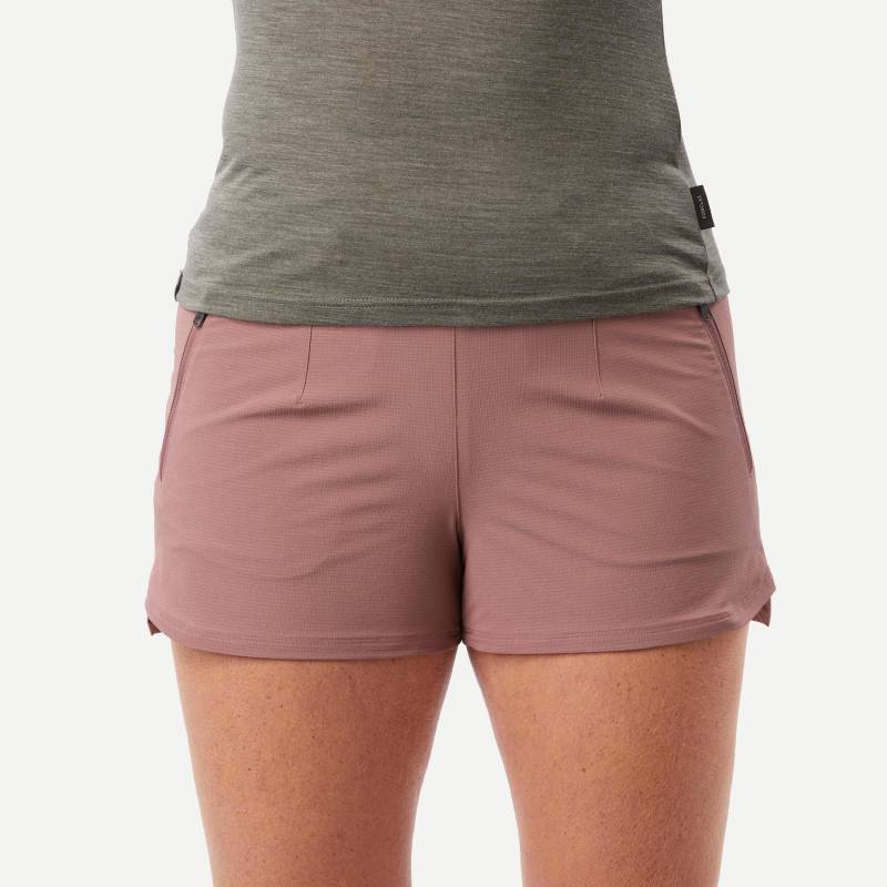 Shorts - Travel 900 Damen Braun 38 von FORCLAZ