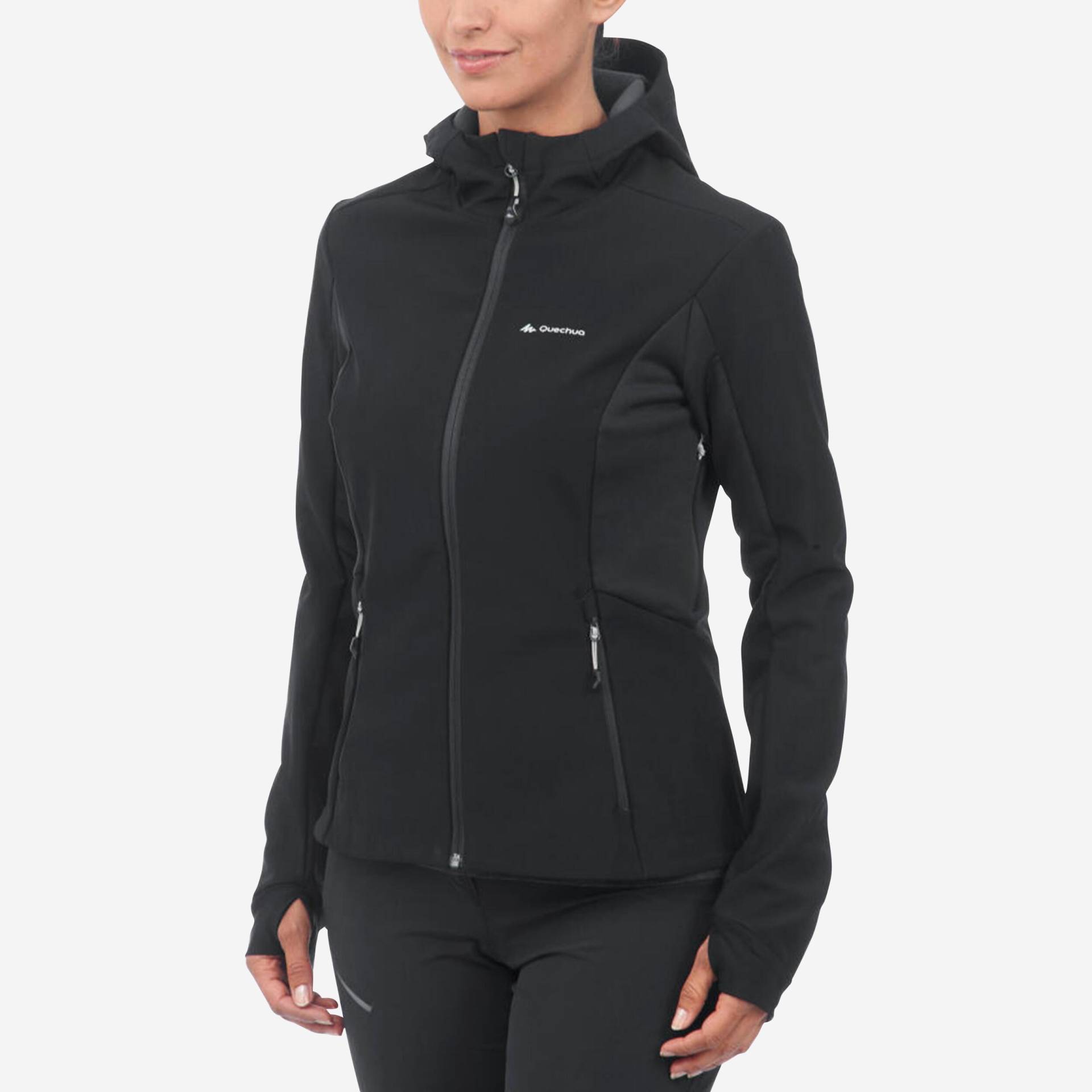 Softshell-jacke - Mt500 Damen Schwarz Leicht S von FORCLAZ